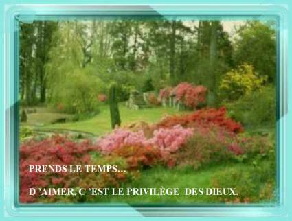 prends le temps...... d'aimer,c'est le privilège.......